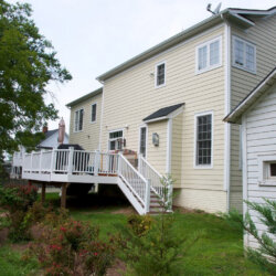custom home fairfax VA with deck