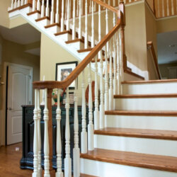 stair case in custom home fairfax VA