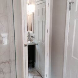 Renovated bathroom in Arlington, VA