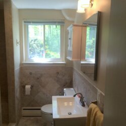Remodeled bathroom in Falls Church, Virginia
