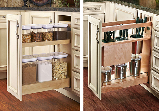 Remodeling a kitchen - cabinet storage