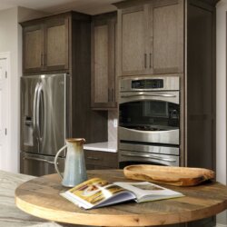 Leesburg kitchen with built in oven and refrigerator