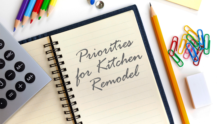 Photo: list for remodeling priorities