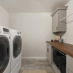 Laundry room with washing machine and dryer