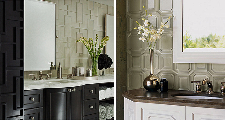 mid-century modern geometric tiles