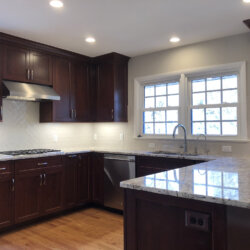 Remodeled Kitchen Dark Cabinets 7