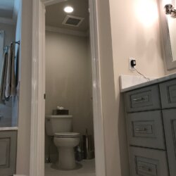 Private toilet inside master bathroom