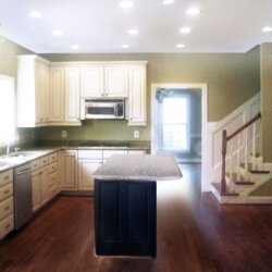 kitchen in custom home fairfax VA