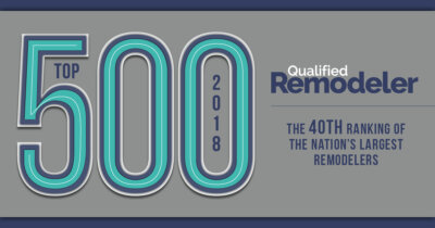 Qualified Remodeler's top500 remodeler award