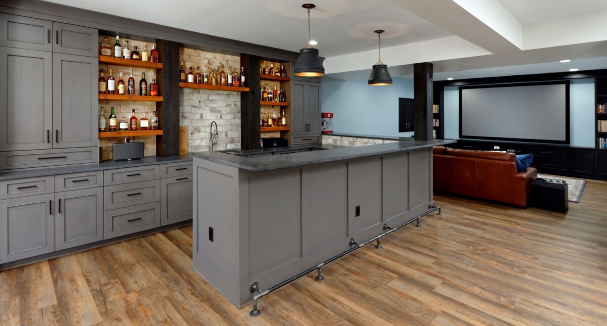 finished basement bar in ashburn va