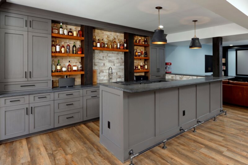 basement remodel full wet bar-2