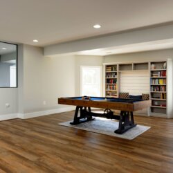 pool table in Finished Basement Ashburn VA
