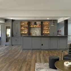 web bar in Finished Basement remodel Ashburn VA