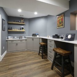 home office in Finished Basement Ashburn VA