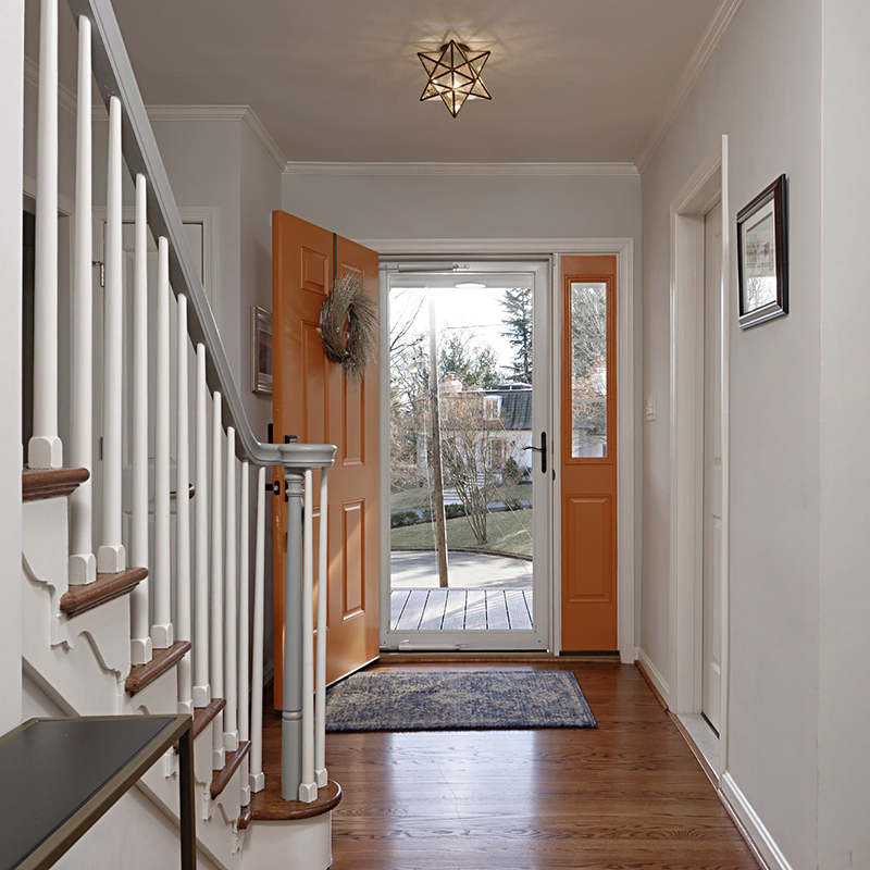 Front door and foyer