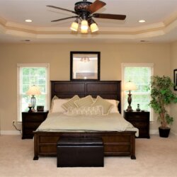 Master bedroom in custom home fairfax VA