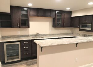 finished basement remodel & web bar fairfax va