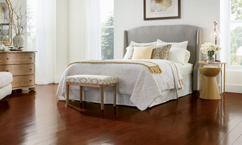 Bedroom with hardwood floor
