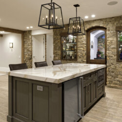 finished basement bar