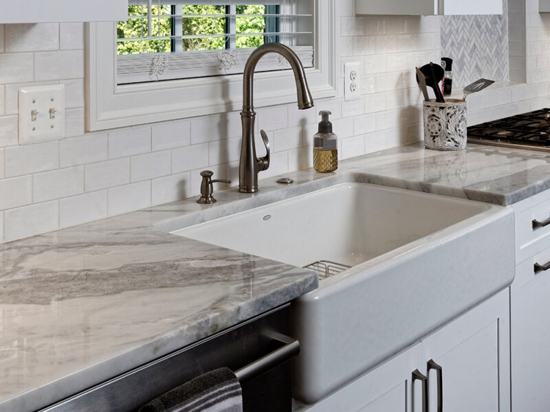 Quartz countertop material