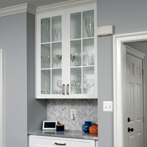 glass front cabinet door