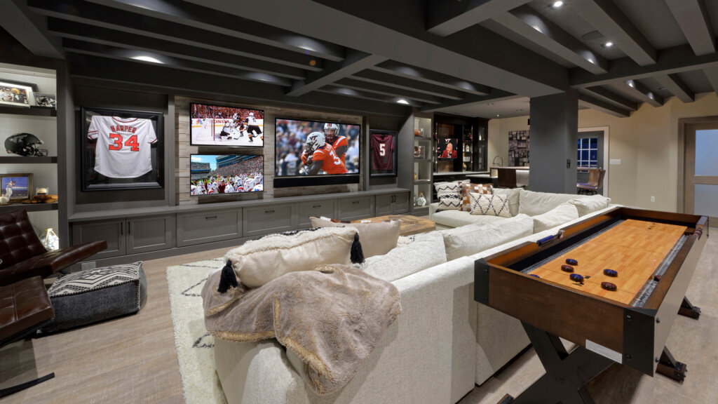 remodeled finished basement in northern va