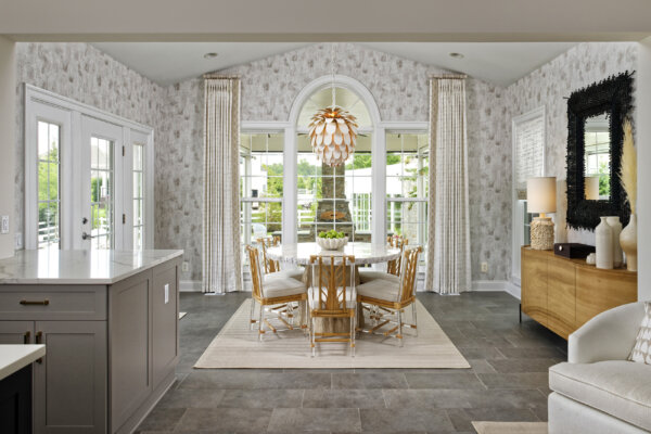 remodeled home addition kitchen breakfast area in northern virginia