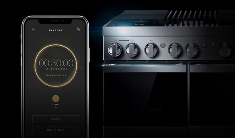 Phone with app for smart oven